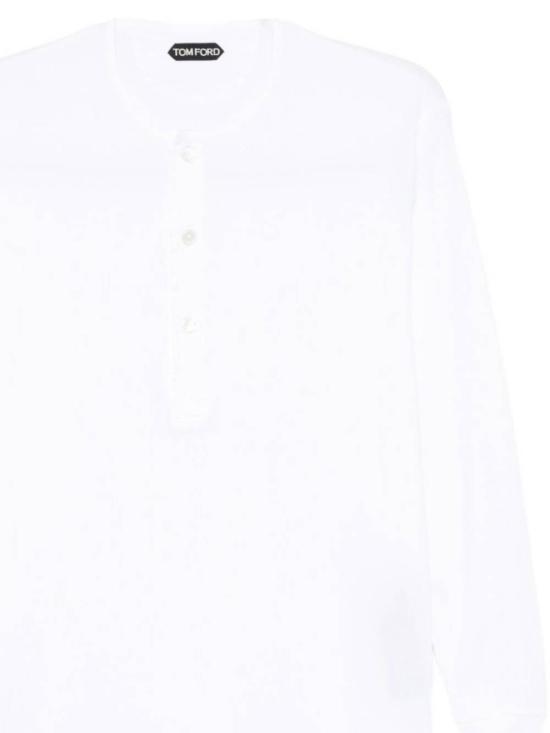 25FW 톰포드 긴팔 티셔츠 JHL019JMC067 AW002 White - TOMFORD