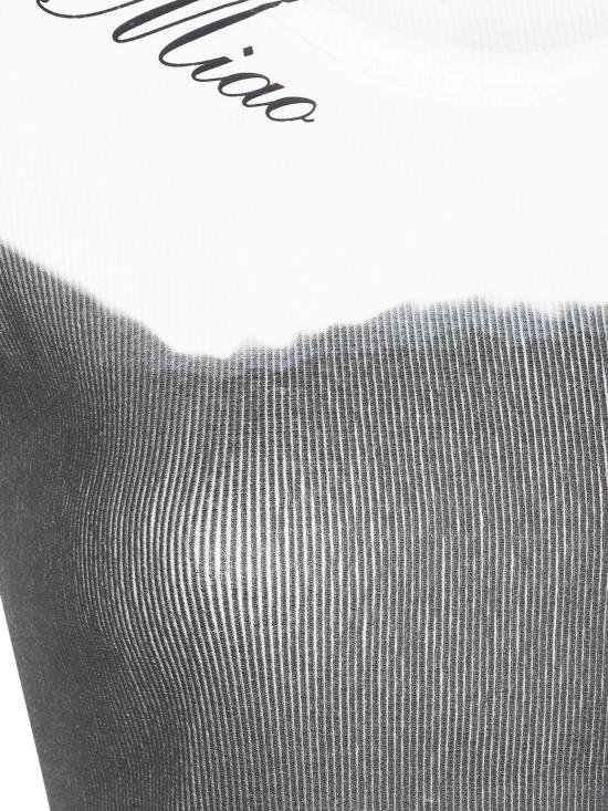 25FW 블루마린 반팔 티셔츠 A522T109A C1039 NATURAL WHITE BLACK - BLUMARINE