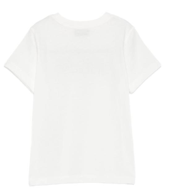 25FW [키즈] 모스키노 티셔츠 HUM05ILAA10 10063 Cloud - MOSCHINO