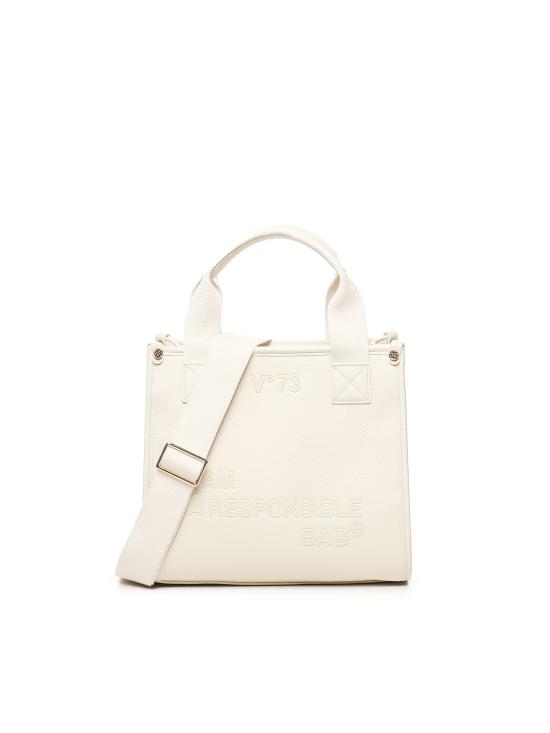 25FW 브이73 토트백 73BS8F301 RESPONSIBILITY NOWOFF WHITE Beige