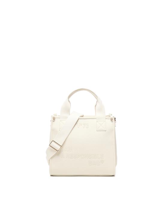 25FW 브이73 토트백 73BS8F301 RESPONSIBILITY NOWOFF WHITE Beige - V73