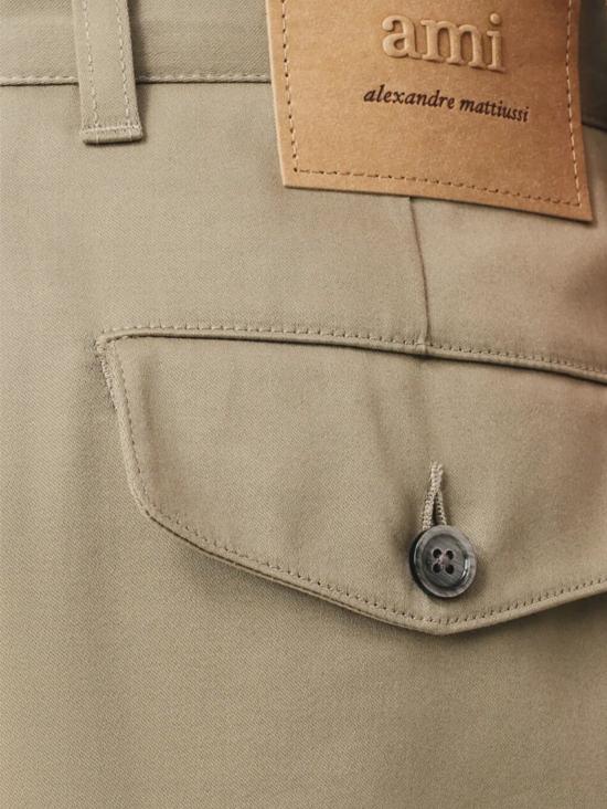 25FW 아미 스트레이트 팬츠 HTR121 CO0132229 WHITE COFFEE - AMI