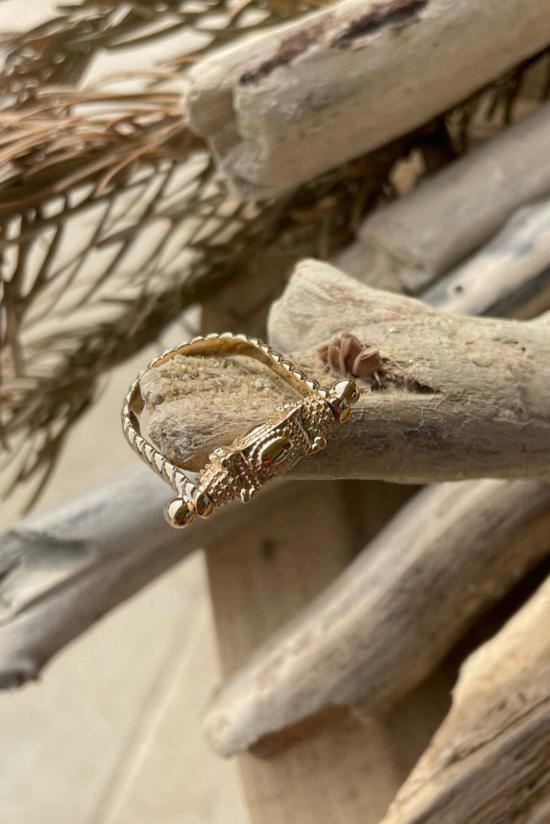  La Blonde Aux Bijoux 반지 라 블론드 보조 비쥬 샨티 링 골드 도금 황동