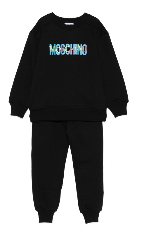 25FW [키즈] 모스키노 오버롤 HUK04DLCA23 60100 Nero black