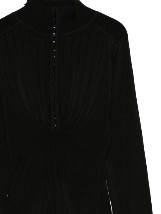 25FW 뮈글러 긴팔 티셔츠 25F2TO08121128 1999 Black - MUGLER