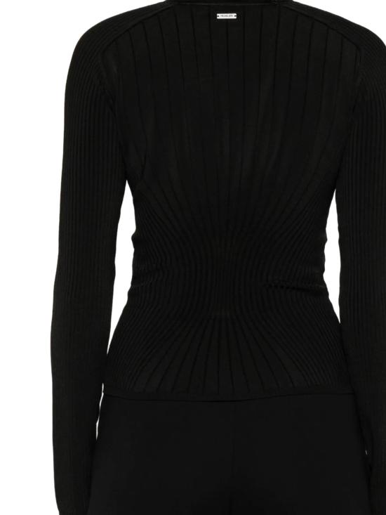 25FW 뮈글러 긴팔 티셔츠 25F2TO08121128 1999 Black - MUGLER
