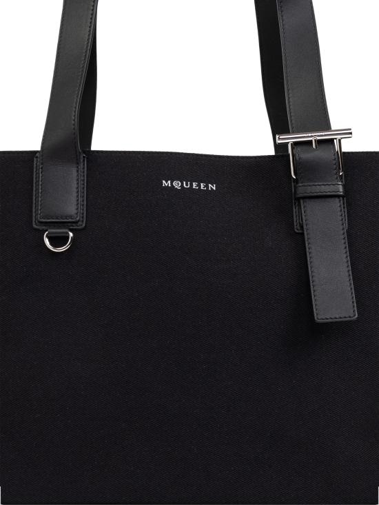 25FW 알렉산더 맥퀸 토트백 836069 1AAU21000 BLACK SILVER - ALEXANDER MCQUEEN