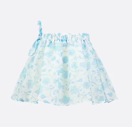 25FW [키즈] 디올 스커트 5WBM11SKTN 151 White - DIOR