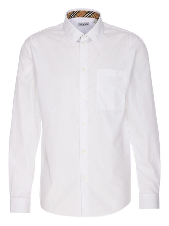 25FW 버버리 코튼 포플린 셔츠 8113135 X White