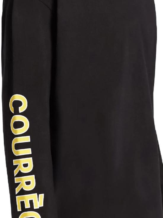 25FW 쿠레쥬 긴팔 티셔츠 325JTS224JS0240 9999 Black - COURREGES