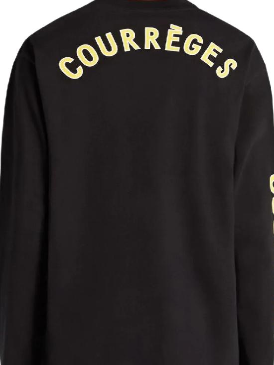 25FW 쿠레쥬 긴팔 티셔츠 325JTS224JS0240 9999 Black - COURREGES