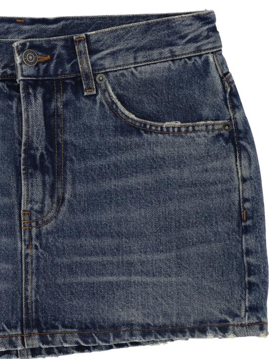 25FW 피오루찌 숏 스커트 W01FPDSK 077DN01DN02 MEDIUM BLUE - FIORUCCI