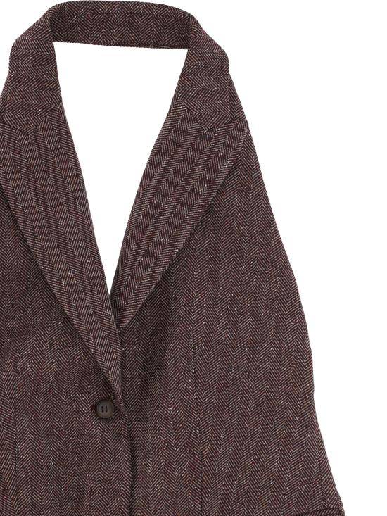 25FW 로레나안토니아찌 베스트 A2544GI07A5044 1111 BURGUNDY HEAVYBEIGE - LORENA ANTONIAZZI