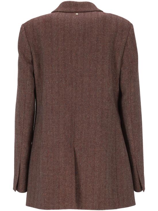 25FW 로레나안토니아찌 수트 자켓 A2544GA29A5044 1111 BURGUNDY HEAVYBEIGE - LORENA ANTONIAZZI