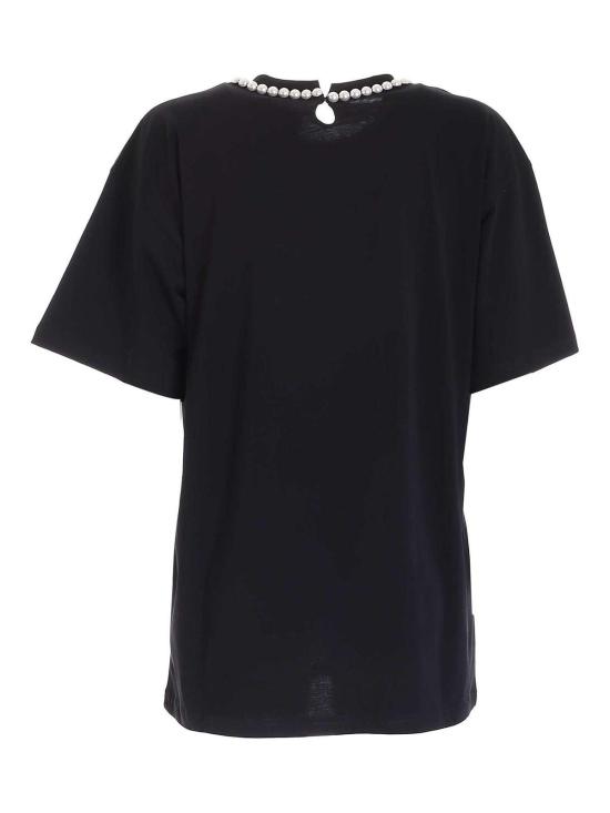  모스키노 반팔 티셔츠 071054402555 Black - MOSCHINO