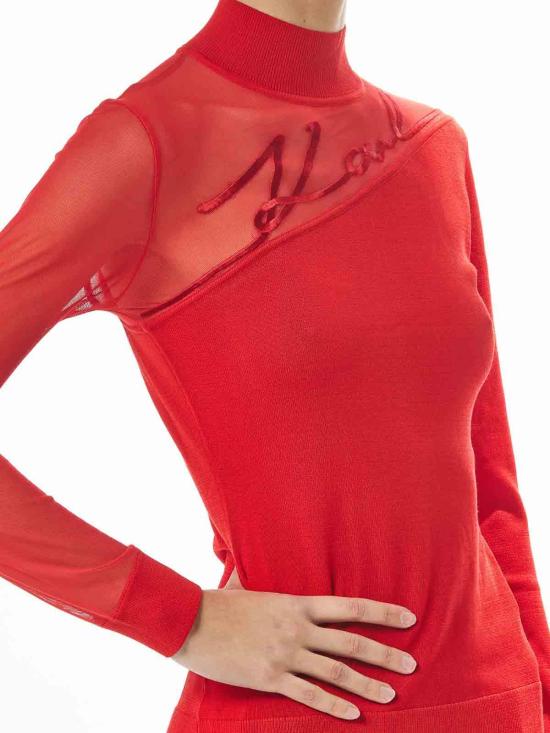 25SS 칼라거펠트 터틀넥 A1W18040034 Red - KARL LAGERFELD