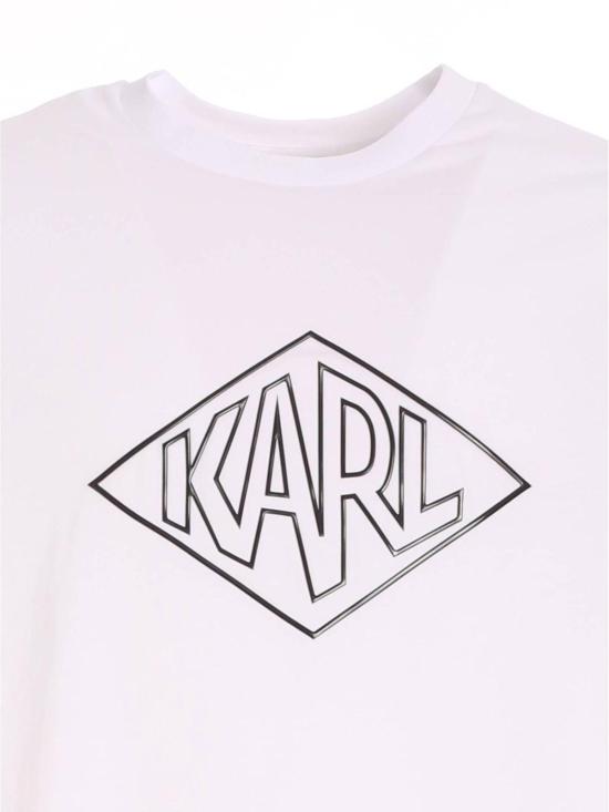  칼라거펠트 반팔 티셔츠 75510451222410 White - KARL LAGERFELD