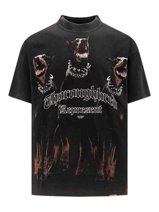 26SS 리프레젠트 반팔 티셔츠 MLM41135003 Black