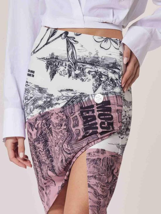  모스키노 미디 스커트 251K1010432321188 Multicolour - MOSCHINO