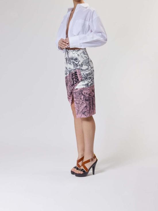  모스키노 미디 스커트 251K1010432321188 Multicolour - MOSCHINO