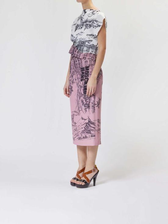  모스키노 미디 스커트 251K1040932321188 Multicolour - MOSCHINO