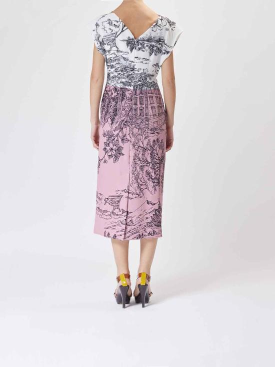  모스키노 미디 스커트 251K1040932321188 Multicolour - MOSCHINO