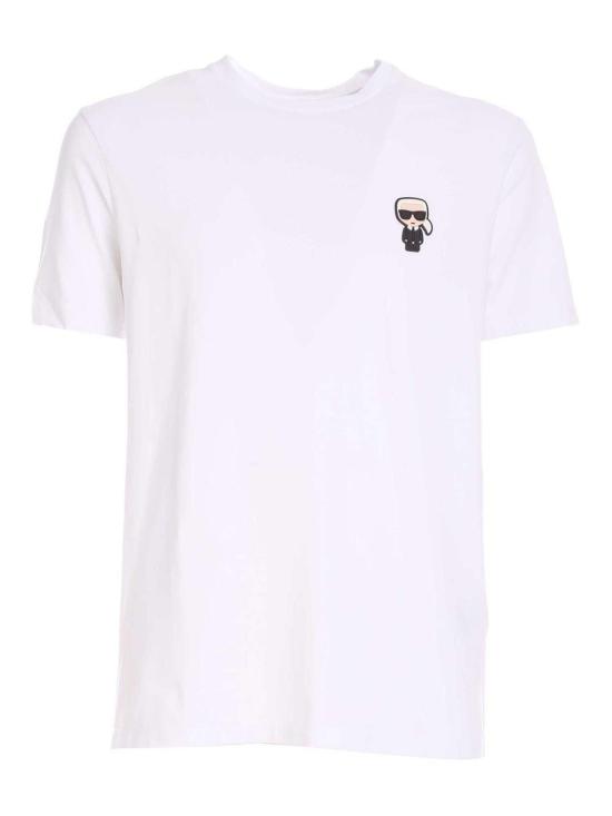  칼라거펠트 반팔 티셔츠 75502751222110 White