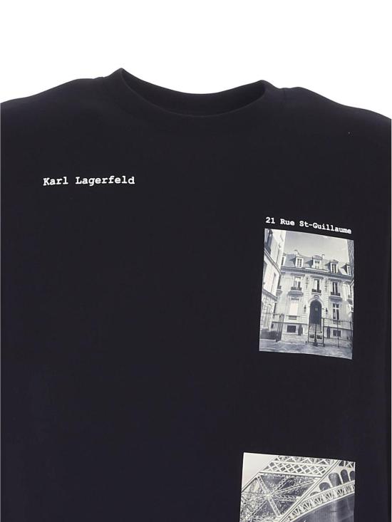  칼라거펠트 긴팔 티셔츠 705001512913990 Black - KARL LAGERFELD