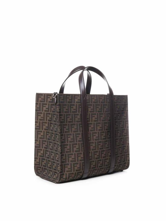 25FW 펜디 FF 자카드 패브릭 쇼퍼백 7VA390AG0MF19KW - FENDI