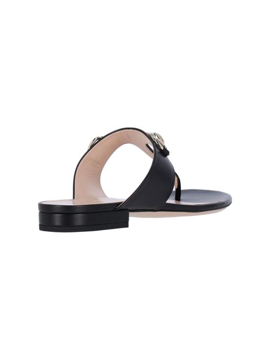 25SS 구찌 홀스빗 통 샌들 816590 C9D00 1000 Black - GUCCI