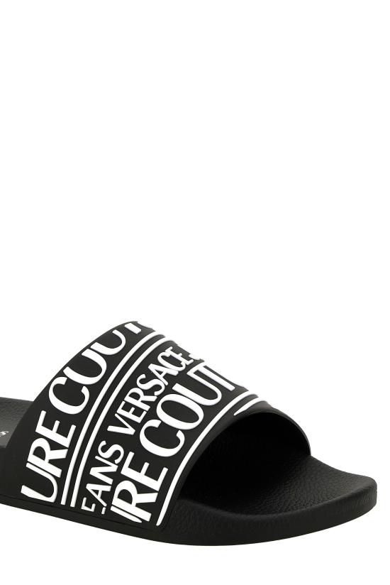 25FW 베르사체 뮬/슬리퍼 79YA3SQ1 71352899 Black - VERSACE