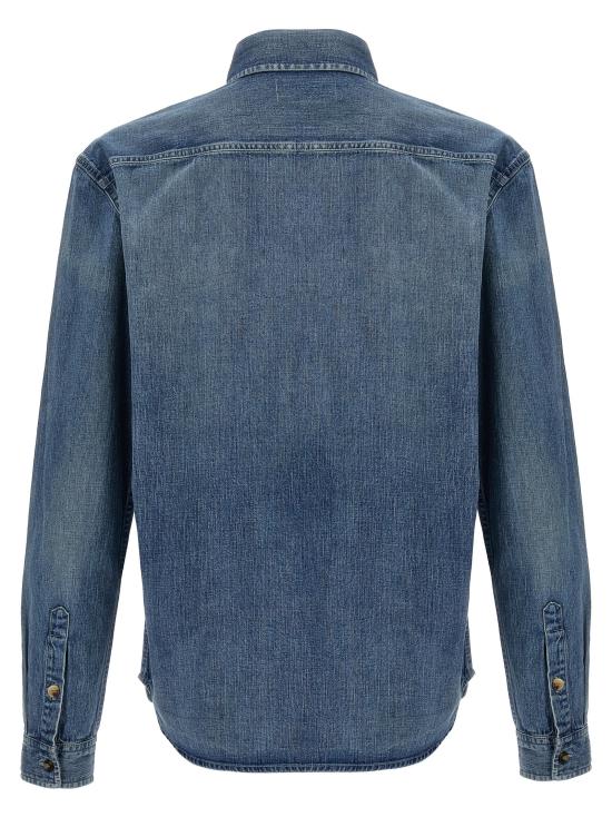 25FW 생로랑 긴팔 셔츠 823437Y14MJ4248 Blue - SAINT LAURENT