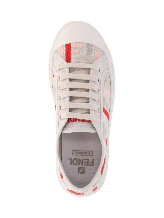25SS 펜디 도미노 패브릭 로우탑 스니커즈 8E8325 ARIV F1SZE Beige - FENDI