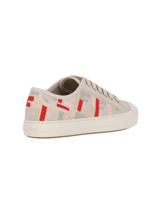 25SS 펜디 도미노 패브릭 로우탑 스니커즈 8E8325 ARIV F1SZE Beige - FENDI