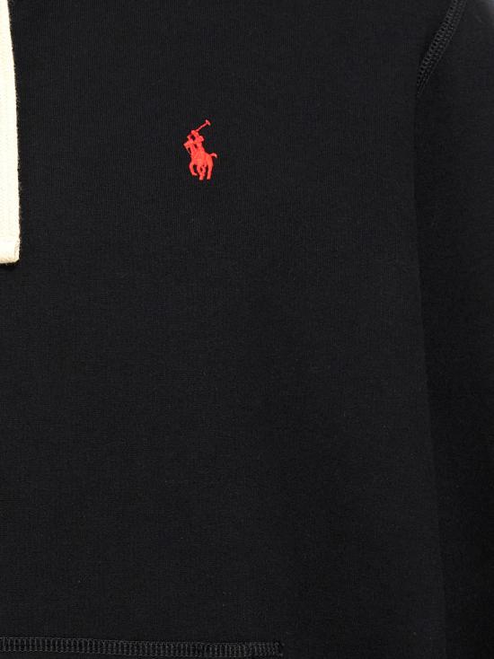 25FW 폴로 랄프로렌 포니 자수 플리스 후드 티셔츠 710766778008 Black - POLO RALPH LAUREN