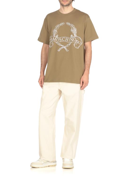 25FW 모스키노 반팔 티셔츠 0722 52411425 Green - MOSCHINO