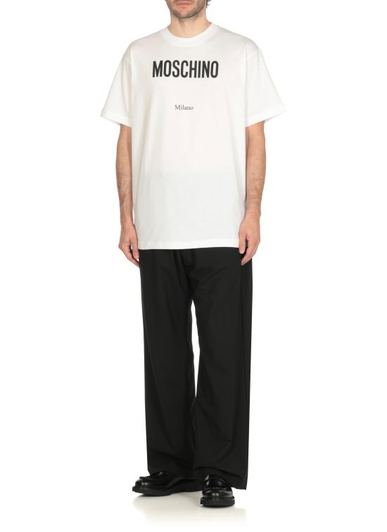 25FW 모스키노 반팔 티셔츠 0713 52411001 White - MOSCHINO