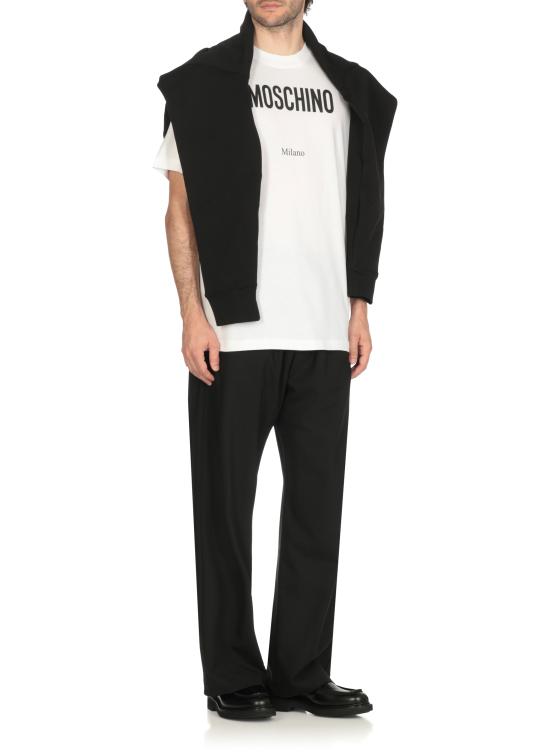 25FW 모스키노 반팔 티셔츠 0713 52411001 White - MOSCHINO