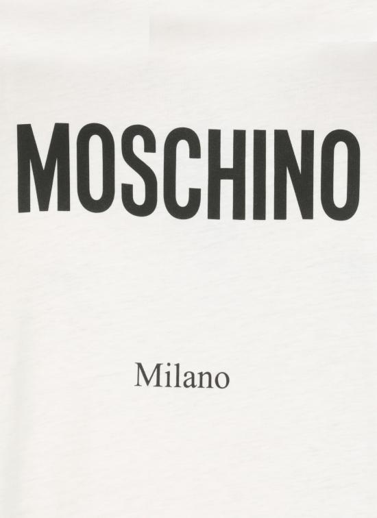 25FW 모스키노 반팔 티셔츠 0713 52411001 White - MOSCHINO