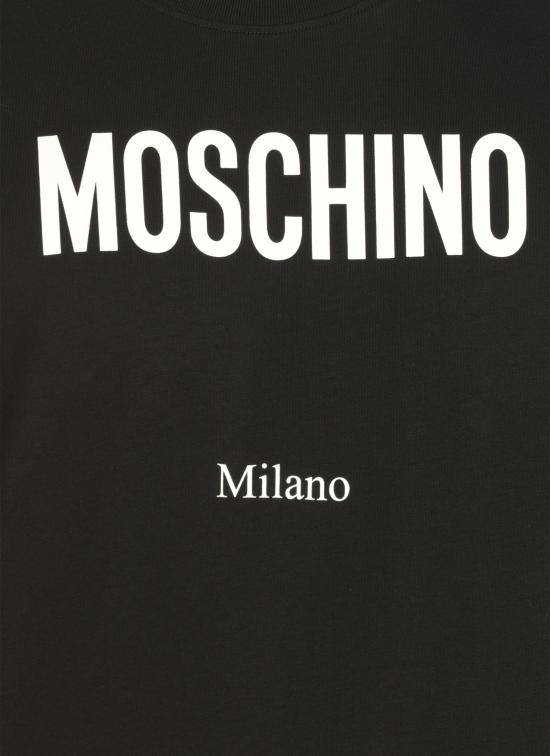 25FW 모스키노 반팔 티셔츠 0713 52411555 Black - MOSCHINO