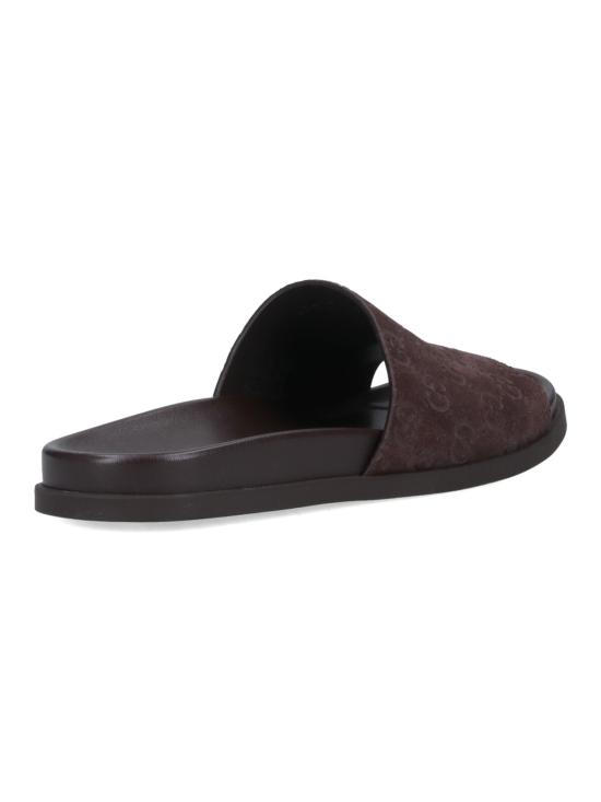 25SS 구찌 스웨이드 슬라이드 뮬/슬리퍼 834941 AADUO 2140 Brown - GUCCI