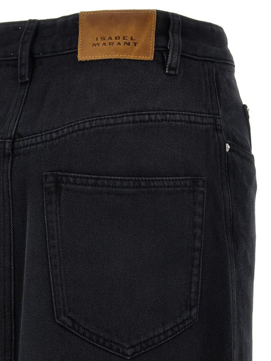 25FW 이자벨마랑 미디 스커트 JU0045FBB1H07I02FK Black - ISABEL MARANT