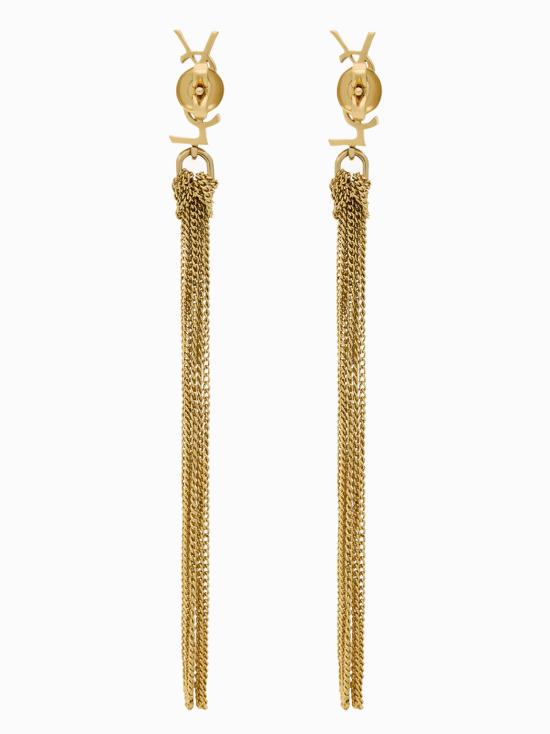 26FW 생로랑 메탈 카산드라 태슬 이어링 803195Y15008030 Gold - SAINT LAURENT