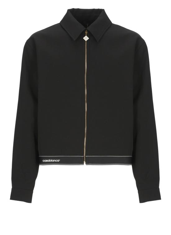 25FW 카사블랑카 자켓 MPF25JK42501 TAILORING WOOL Black