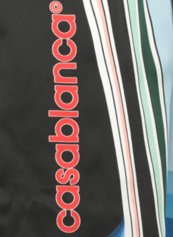 25FW 카사블랑카 숏팬츠 MPF25TR01205 SILK SATIN Black - CASABLANCA