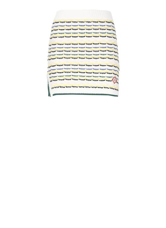 25FW 카사블랑카 숏 스커트 WPF25KW102601 COTTON White