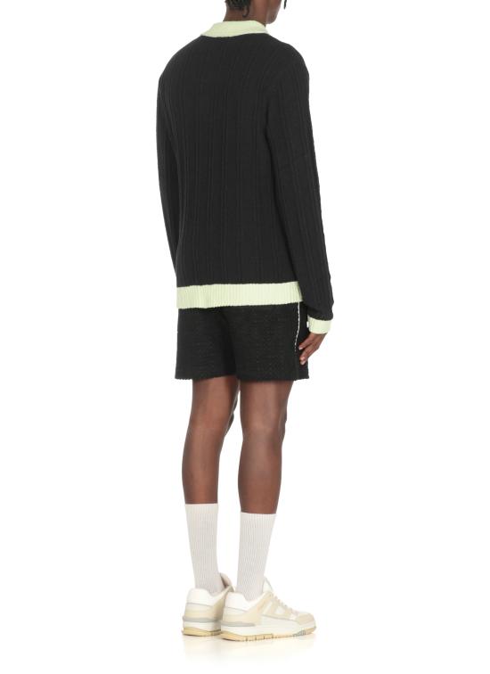 25FW 카사블랑카 폴로 티셔츠 MPF25KW100001 COTTON Black - CASABLANCA