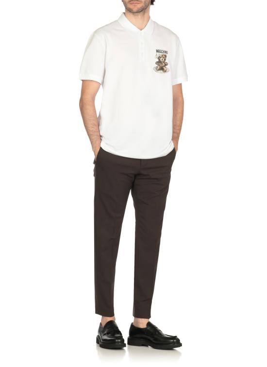 25FW 모스키노 폴로 티셔츠 1608 52421001 White - MOSCHINO