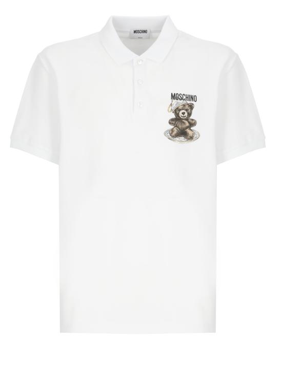 25FW 모스키노 폴로 티셔츠 1608 52421001 White