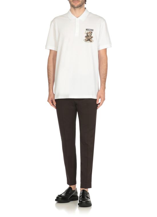 25FW 모스키노 폴로 티셔츠 1608 52421001 White - MOSCHINO